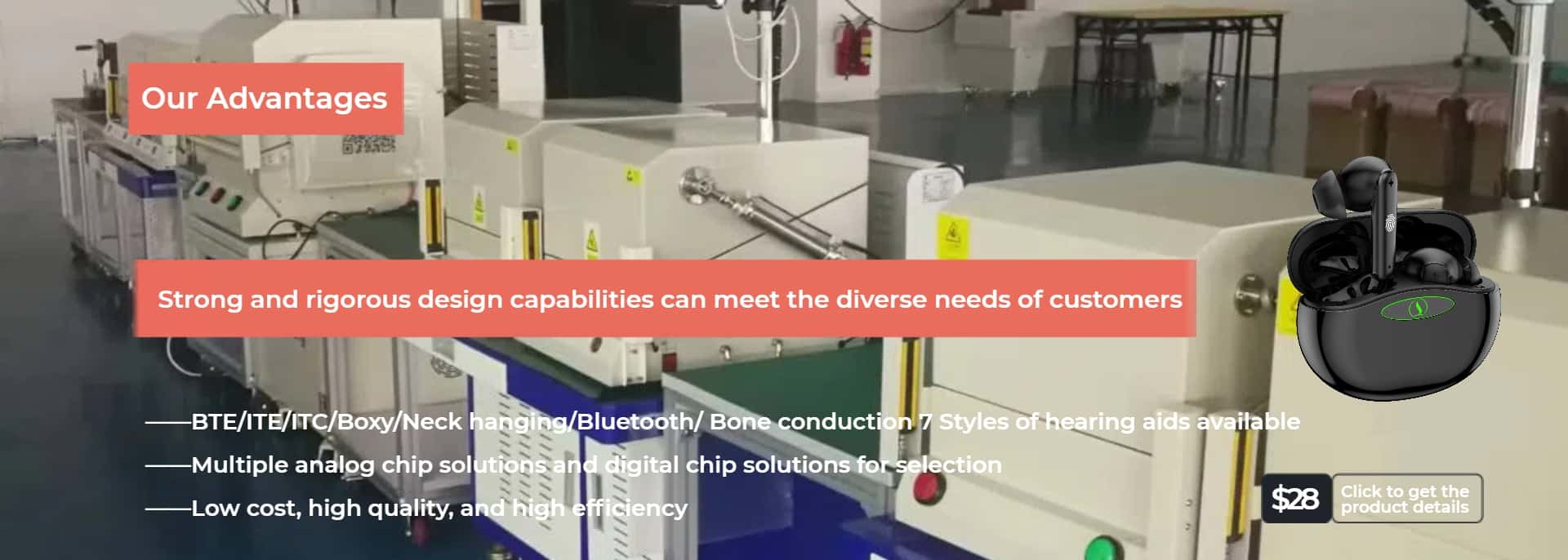 chất lượng Thiết bị trợ thính OTC nhà máy sản xuất
