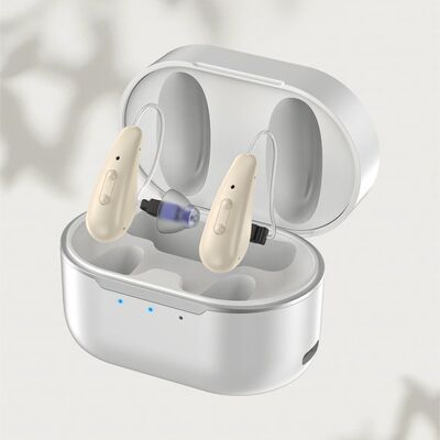 Bộ khuếch đại dành cho người khiếm thính Thiết bị khuếch đại âm thanh di động có bộ điều khiển âm lượng và âm thanh có thể điều chỉnh để nâng cao khả năng nghe