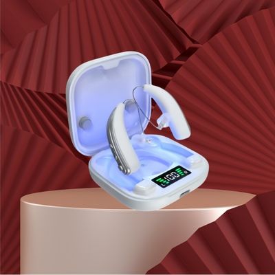 Máy trợ thính OTC vô hình BTE Khử tiếng ồn Khử trùng bằng tia cực tím Bộ khuếch đại thính giác có thể sạc lại