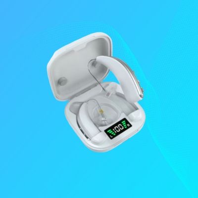 Máy trợ thính vô hình 8 kênh khử tiếng ồn chủ động với đèn tím công suất cao