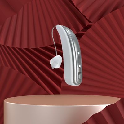 Máy trợ thính OTC vô hình BTE với khử tiếng ồn và khử trùng bằng tia cực tím