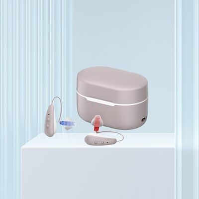 4 chương trình Máy trợ thính OTC Loại cảm ứng chạm Pin lithium-ion polymer có thể sạc lại